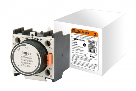TDM ELECTRIC SQ0708-0037 Приставка выдержки времени ПВН-23 ( откл. 0,1-3 сек) 1з+1р TDM